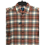 Johnnie-O Knick Performance Men's Medium Flannel Button-Down Shirt Pumpkin