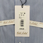 Roundtree & Yorke Shirt Big & Tall Men's 20 36/37 Blue Pinstripe Dress Shirt