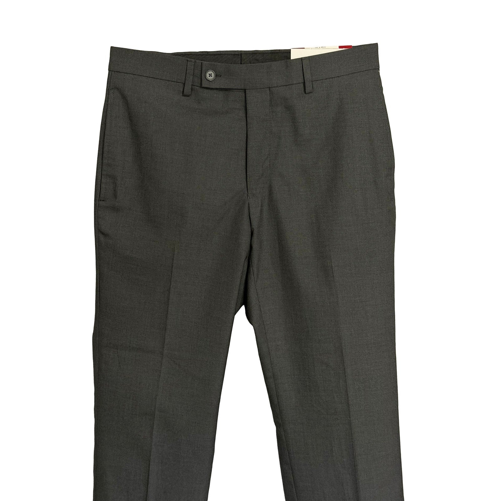 Calvin Klein Dress Pants Men's 31"x30" Slim Fit Flat Front Stretch Gray