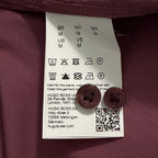 Boss Button-Down Shirt Men's Medium Roan Slim Fit Long Sleeve Wine Plum