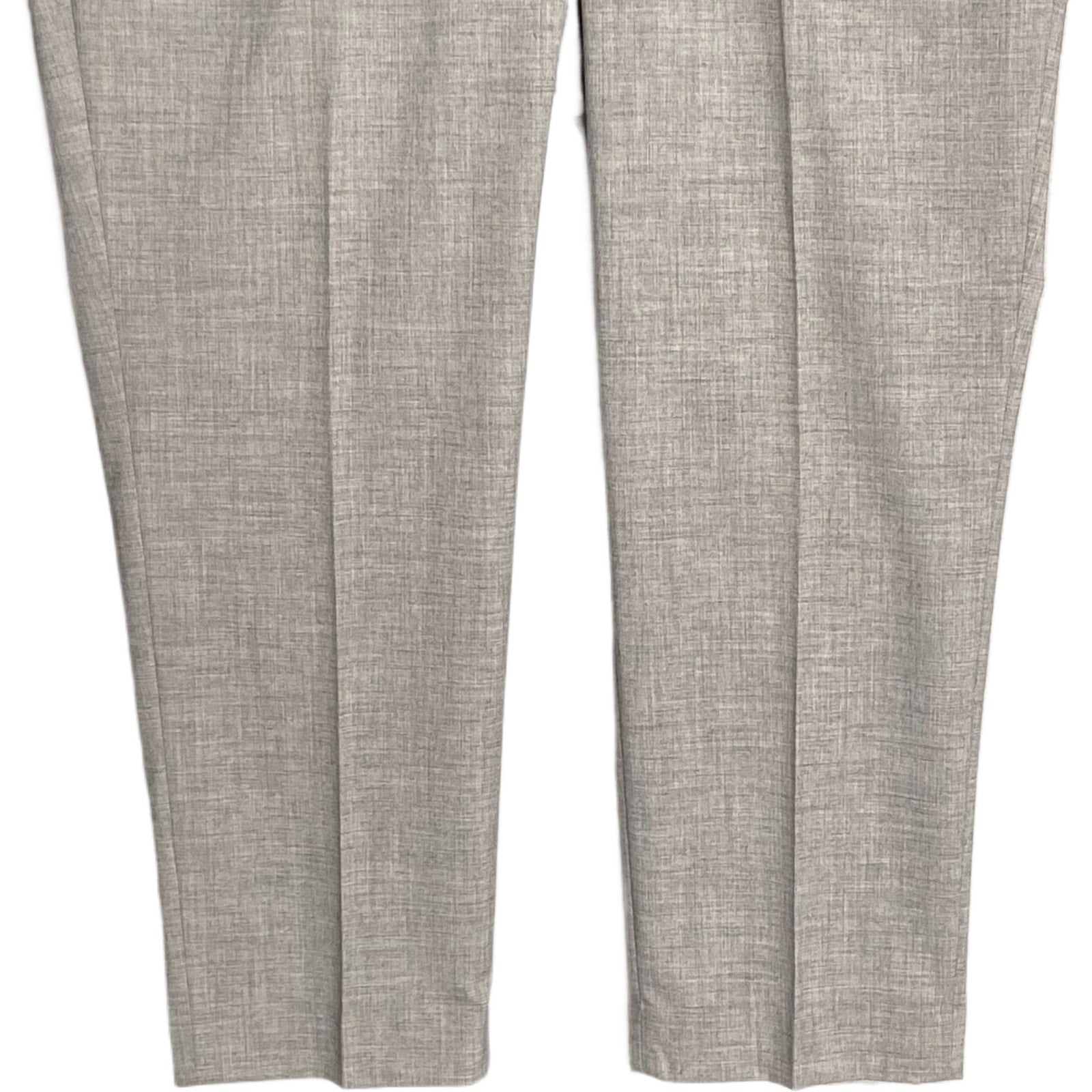 Nautica Ceylon Dress Pant Men's 46x30 Flat Front Active Stretch Light Grey
