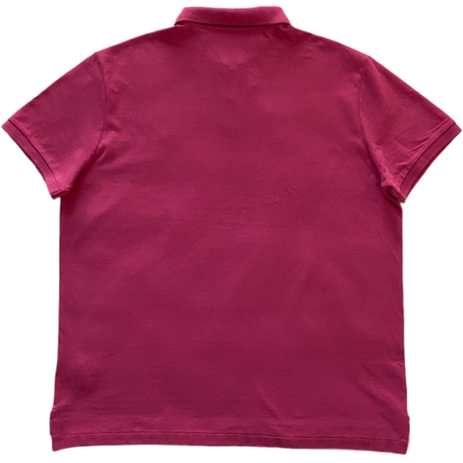 Polo Ralph Lauren Shirt Men's XL Custom Slim Fit Polo Shirt Short Slv Pink