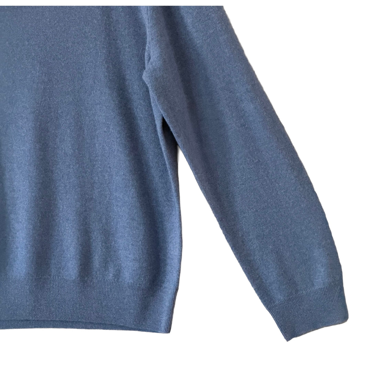 Polo Ralph Lauren Men's XXL Quarter-Zip Wool Sweater Italian Yarn Blue