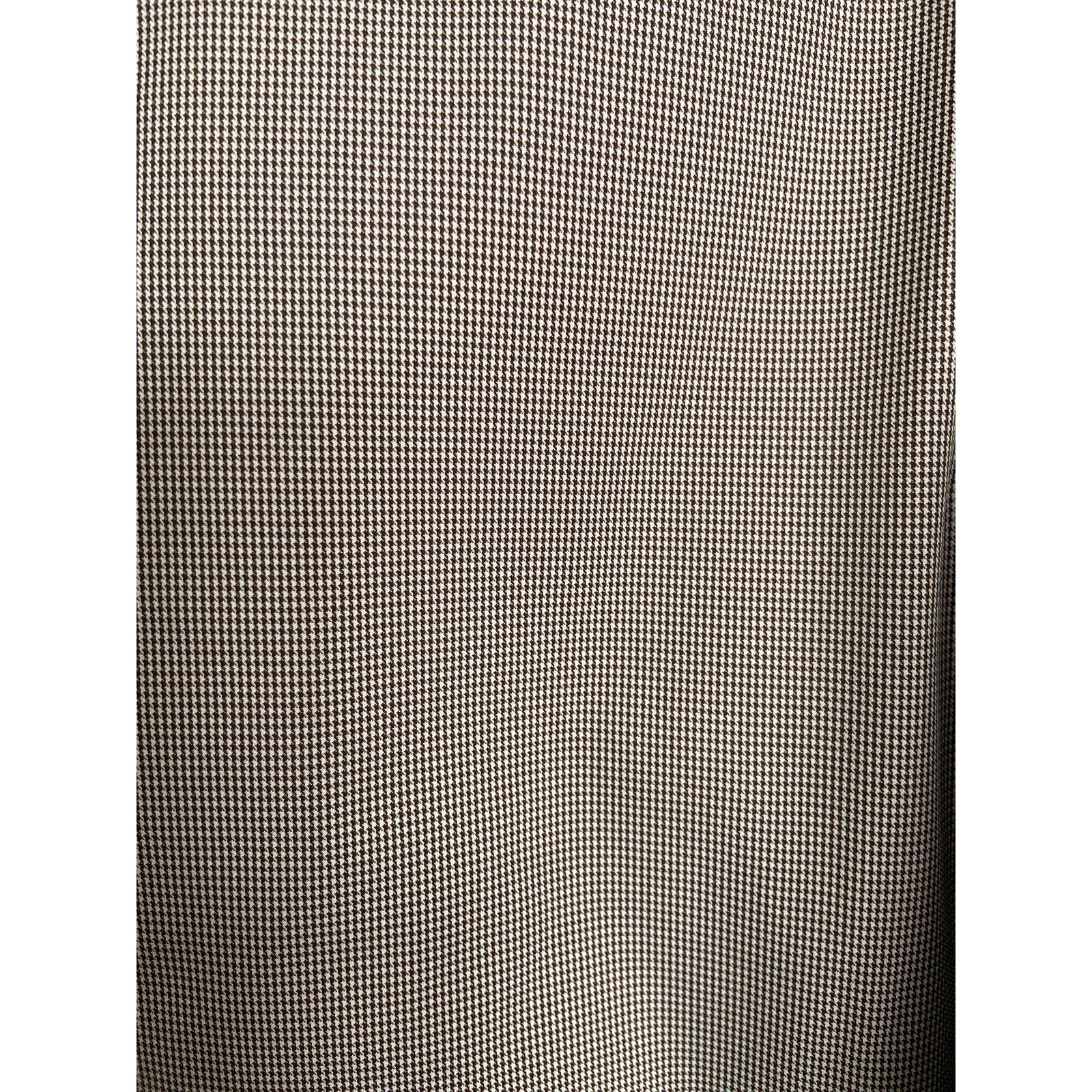 Lauren Ralph Lauren Coat Men's 40 Short All Weather Cream Brown Houndstooth