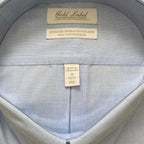 Roundtree & Yorke Shirt Big & Tall Men's 20 36/37 Dress Shirt Light Blue