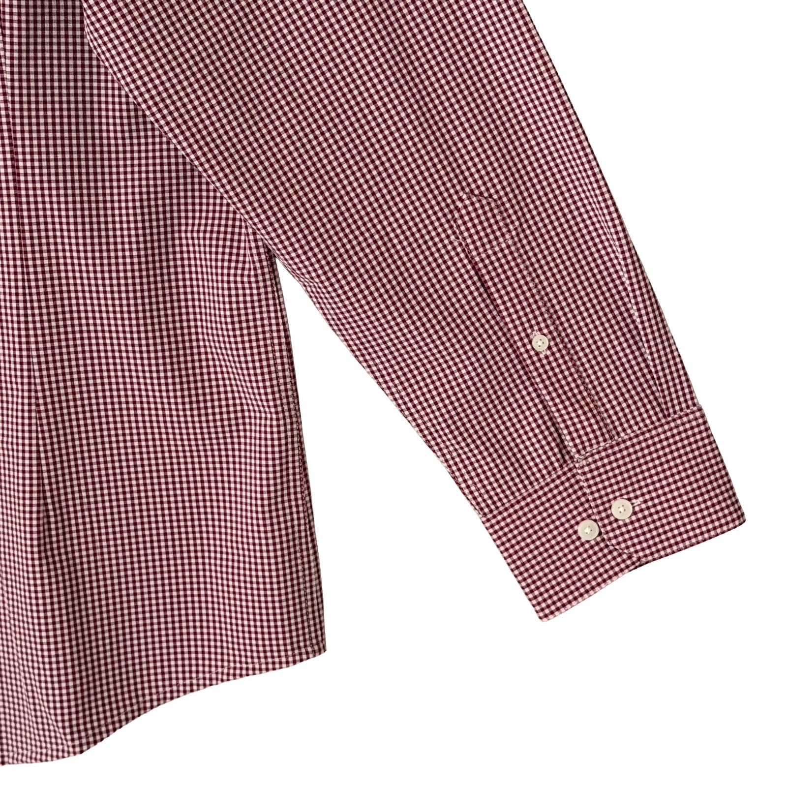 Mizzen+Main Shirt Men's XXL Leeward Trim Fit Long Slv Mulberry Ian Gingham