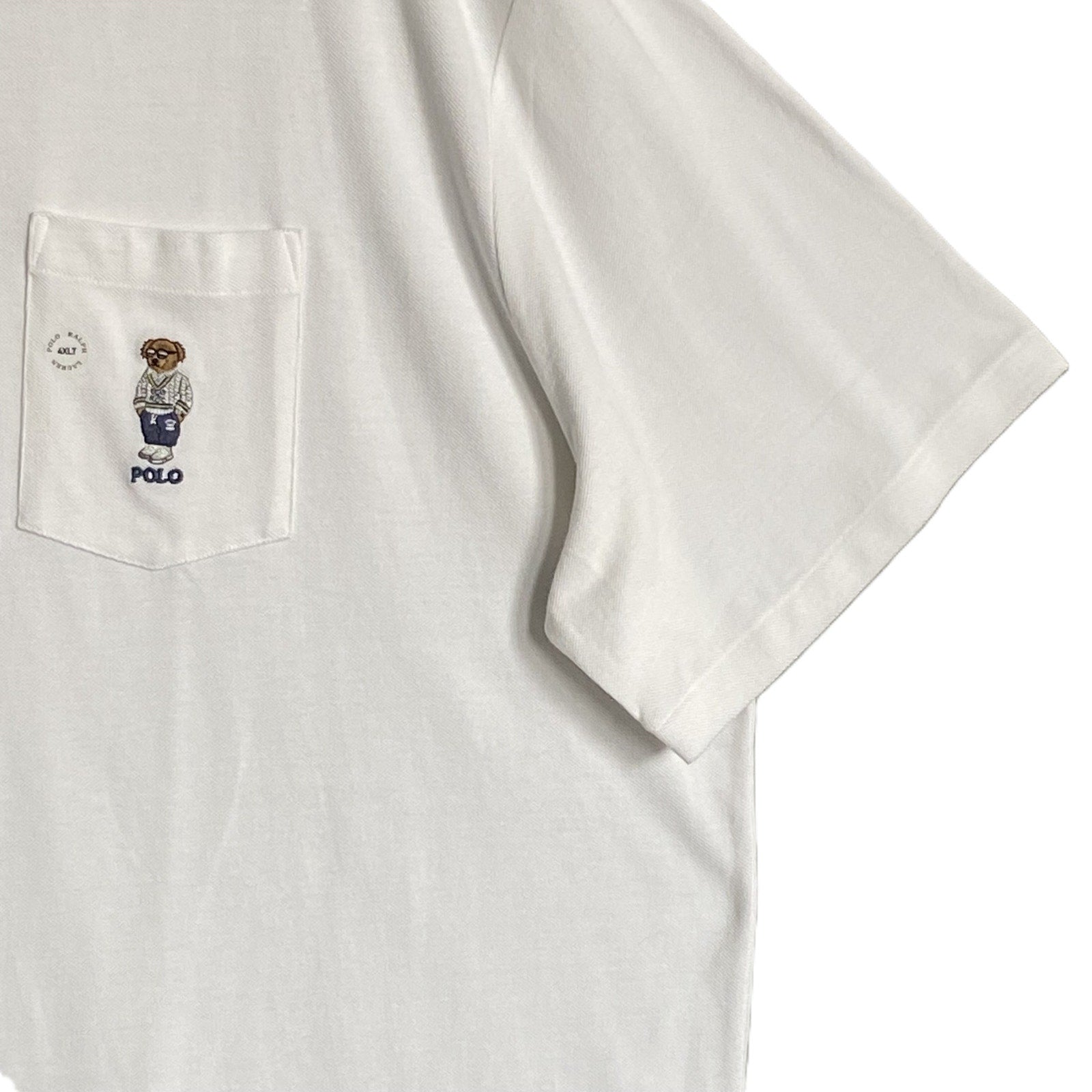 Polo Ralph Lauren Shirt Men's 4XLT Polo Bear Knit Short Sleeve Polo White