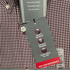 Roundtree & Yorke TravelSmart Big & Tall Men's 4XT Dress Shirt Red Check