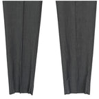 Armani Exchange Dress Pant Men's 40W Flat Front Raw Hem Stretch Wool Gray