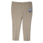 Hart Schaffner Marx Pant Men's 40x30 Dress Pant Platinum New York Fit Beige
