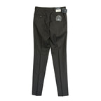 Daniel Cremieux Dress Pant Men's 30R Traveler Raw Hem Comfort Waist Charcoal