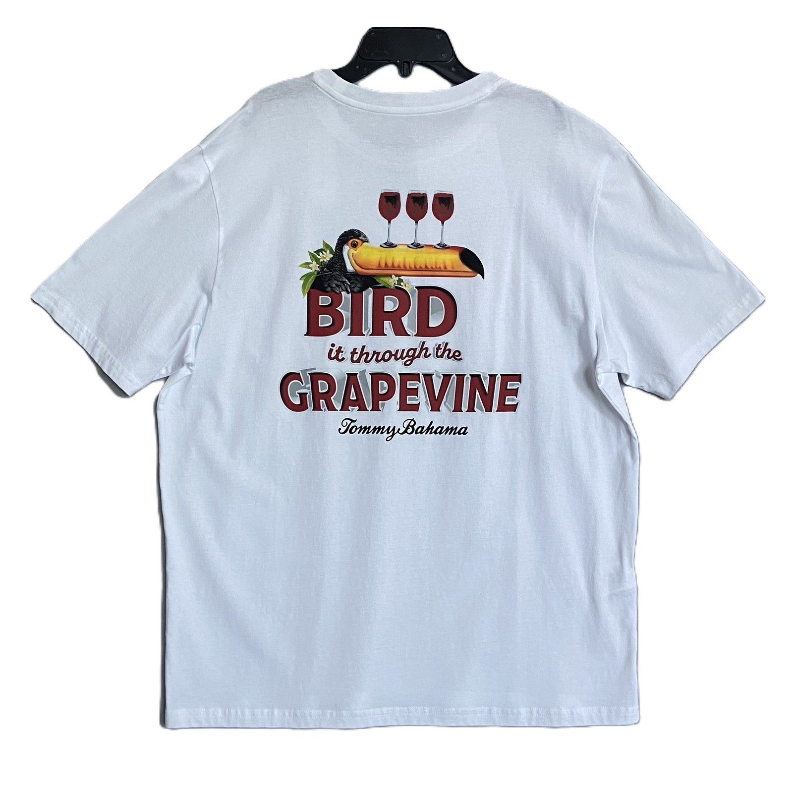 Tommy Bahama T-Shirt "Bird it Through the Grapevine" Crew Neck Men's Large