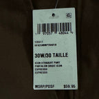 Hurley Icon Straight Pant Men's 30"x30" Straight Fit 2-Way Stretch Expresso
