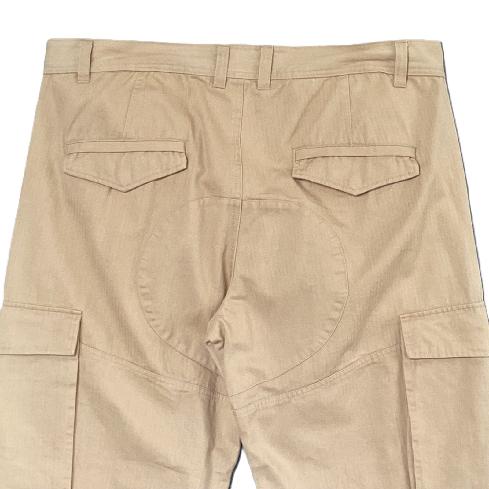Hustle Gang Cargo Pants Men's 40"x32" Scratch Line Latte Cotton