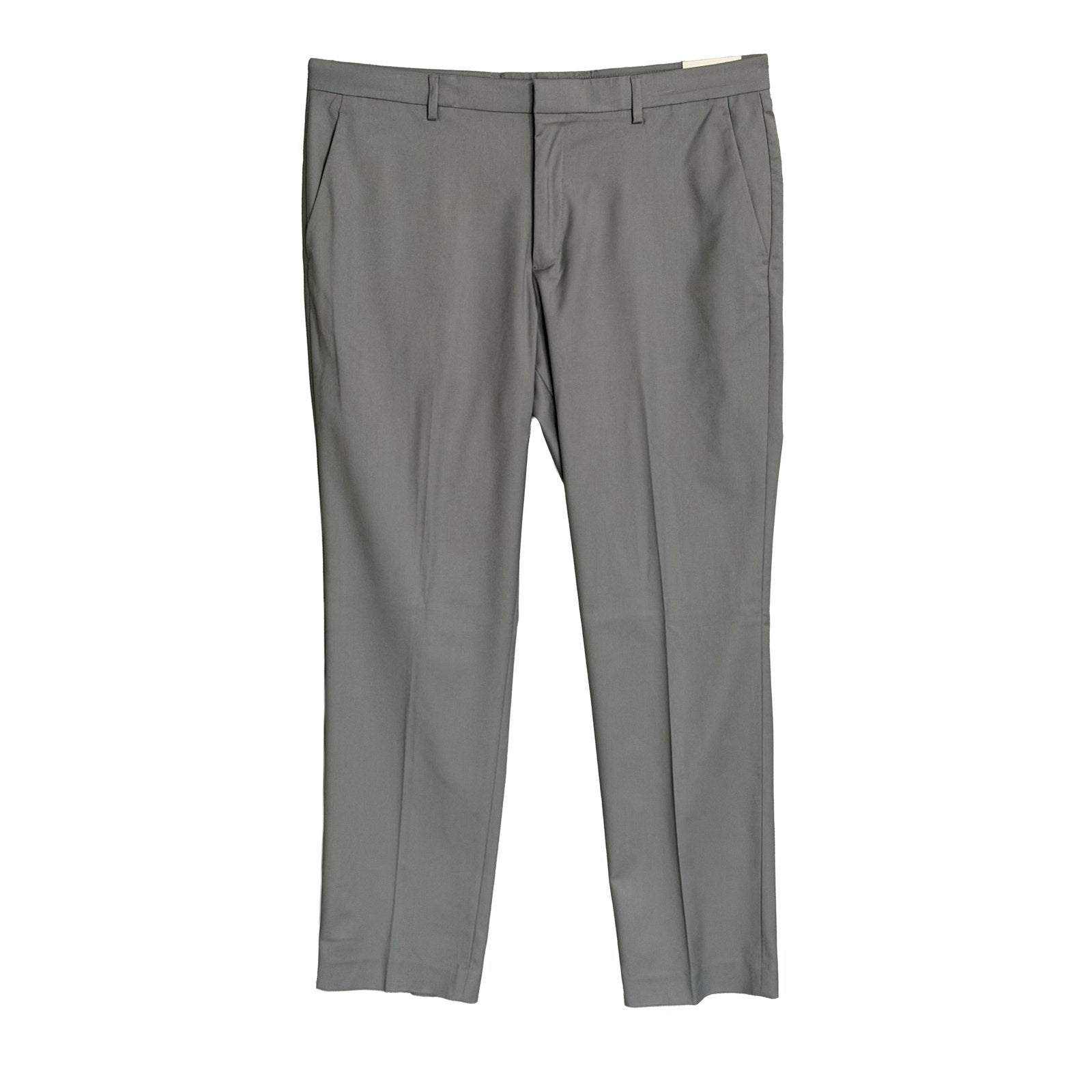 Perry Ellis Portfolio Pants Men's 38"x32" Slim Fit Dress Pant Chiseled Stone