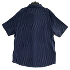 Daniel Cremieux Shirt Men's Large Short Sleeve Button-Up Supima Cotton Blue