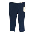 Calvin Klein Dress Pant Men's 40"x30" Slim Fit Flat Front Stretch Blue