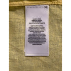 Polo Ralph Lauren Shirt Men's Small Classic Fit Short Slv Linen Blend Yellow