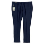 Ted Baker London Pant Men's 42R Wool Joey Dress Pant Solid Navy Blue Raw Hem