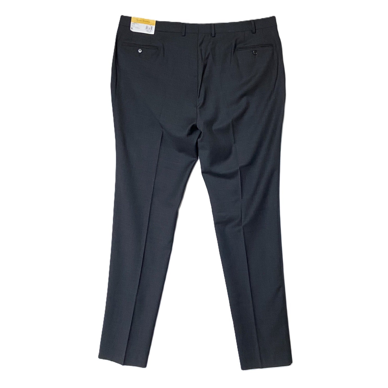Hickey Freeman Dress Pant Men's 44W Dress Pant Classic Fit Wool Charcoal