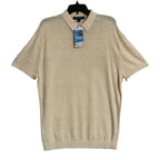 Daniel Cremieux Linen Shirt Men's Large Polo Shirt Key West Collection Beige