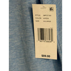Johnnie-O Polo Shirt Men's XXL Short Sleeve Stretch Fabric Blue Heather