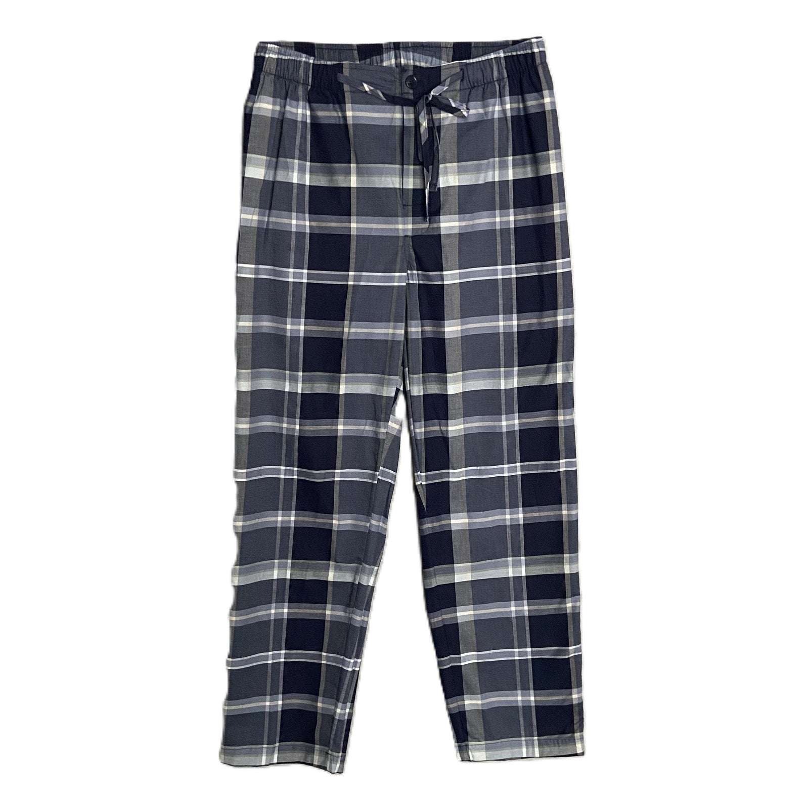 Hart Schaffner Marx Sleepwear Men's Medium Pajama Set Blue Plaid