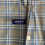Johnnie-O Shirt Men's Small Long Sleeve Button Down Blue & Gray Plaid