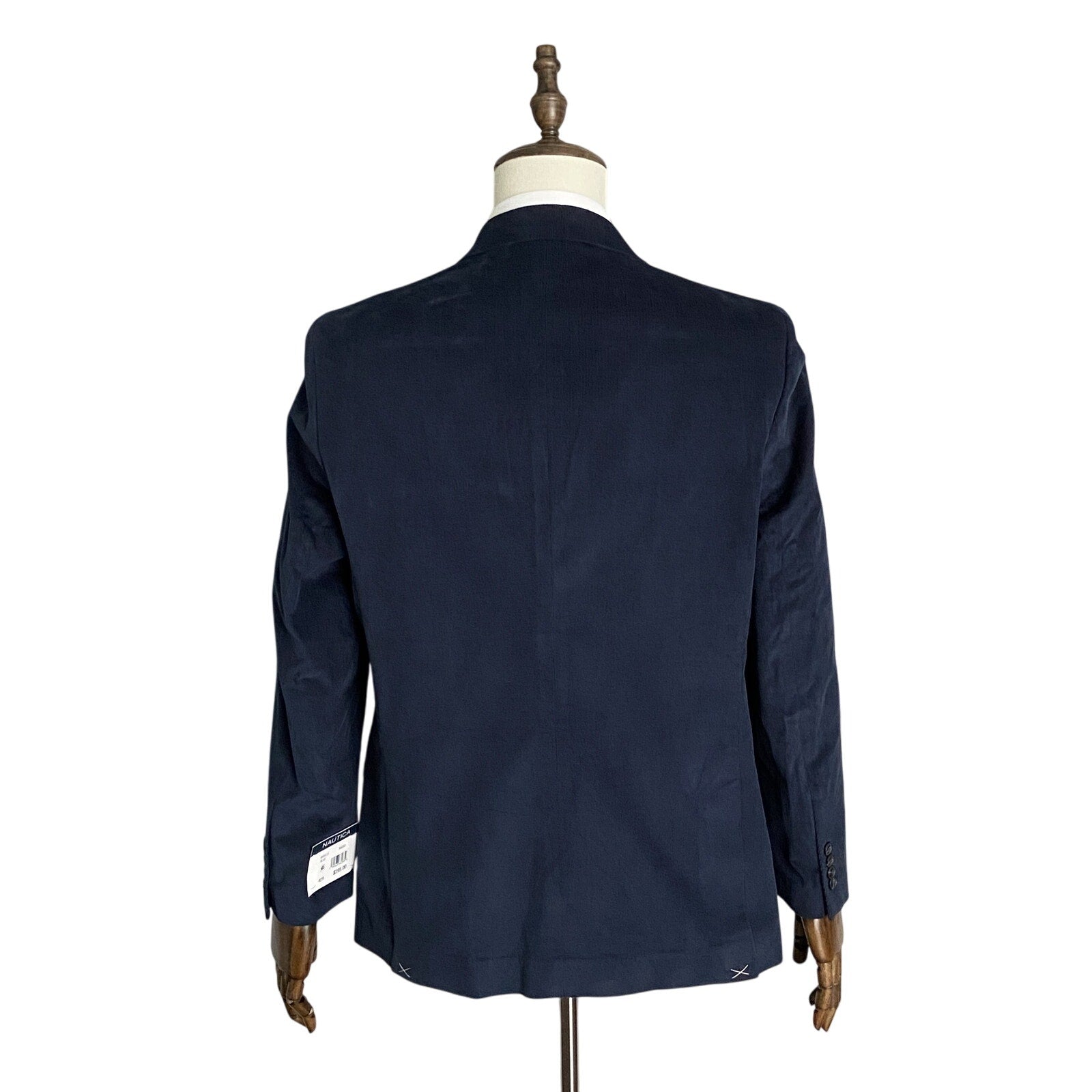 Nautica Sport Coat Men's 42 Regular Corduroy Modern Fit Stretch Dark Blue
