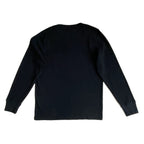 Tommy Hilfiger Tee Men's Large Long Sleeve Waffle-Knit Crew Neck Navy Blue