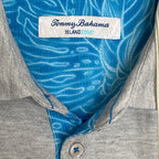 Tommy Bahama Polo Shirt Men's XL Island Zone Pima Cotton Gray Heather