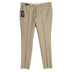 Ted Baker London Joey Pant Men's 38R Wool Dress Pant Solid Tan Raw Hem