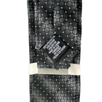 Perry Ellis Portfolio Necktie 3" Black & Gray Weaver Dot Standard Length