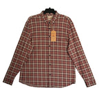 Faherty Coastline Knit Shirt Men's XXL Long Slv Supima Cotton Stretch Plaid