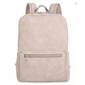 Alfani School College Backpack Adjustable Backstrap Zip Closure Medium Beige