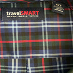Roundtree & Yorke TravelSmart Big & Tall Men's 4XT Dress Shirt Multi Check