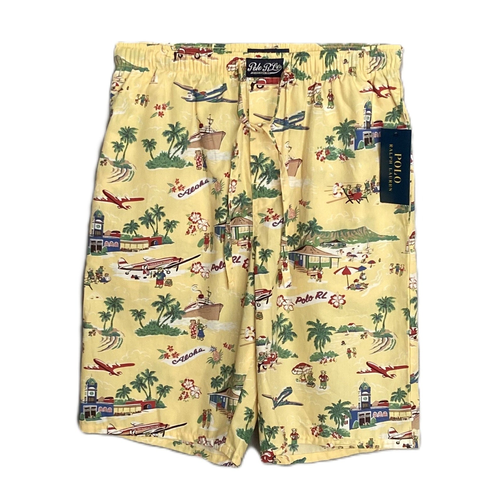 Polo Ralph Lauren Sleepwear Shorts Men's Small Tropical Drawstring Waist