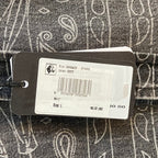 Armani Exchange Shirt Men's Large Regular Fit Short Sleeve Charcoal Paisley