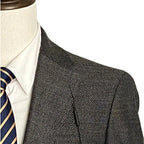 Calvin Klein Sport Coat Slim-Fit Wool Black/White Herringbone Men's 40 Long