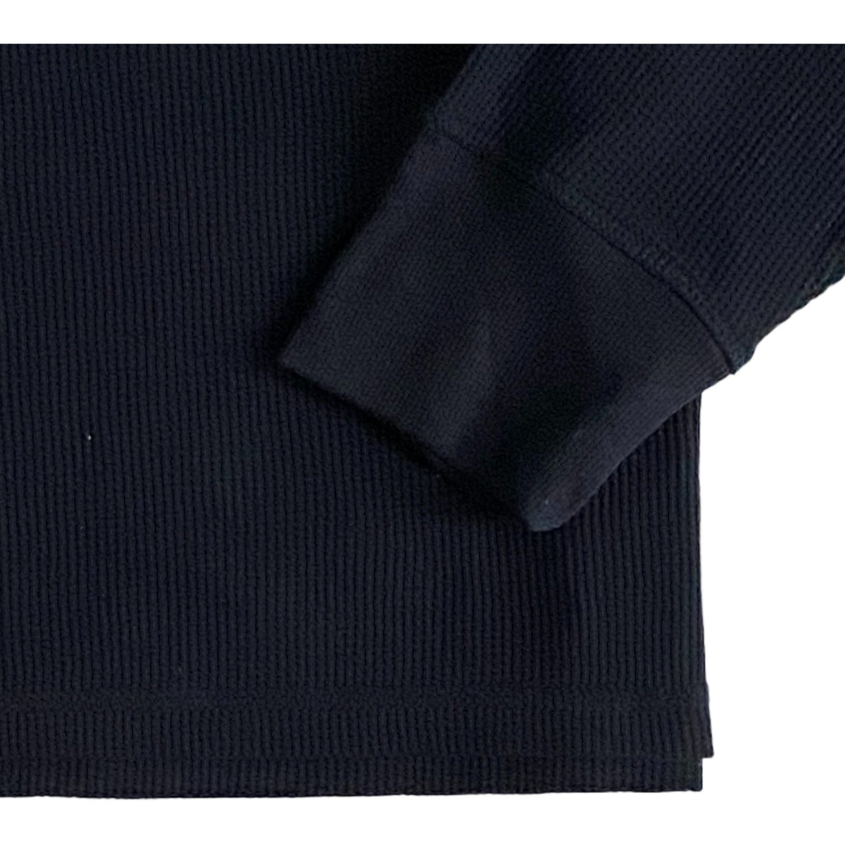 Tommy Hilfiger T-Shirt Men's XL Long Sleeve Waffle-Knit Crew Neck Navy Blue