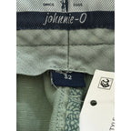 Johnnie-O Shorts Men's 32W Cotton Linen Blend Flat Front Blue Surf