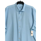 Johnnie-O Dress Shirt Men's 4XLT Big & Tall Short Sleeve Button-Up Blue