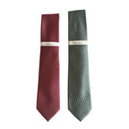 Perry Ellis Portfolio Men's Ties x2 Red Bartolle Mini & Blue Green Mackin Geo