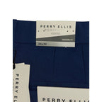 Perry Ellis Portfolio Pants Men's 34"x30" Dress Pants Modern Fit Navy