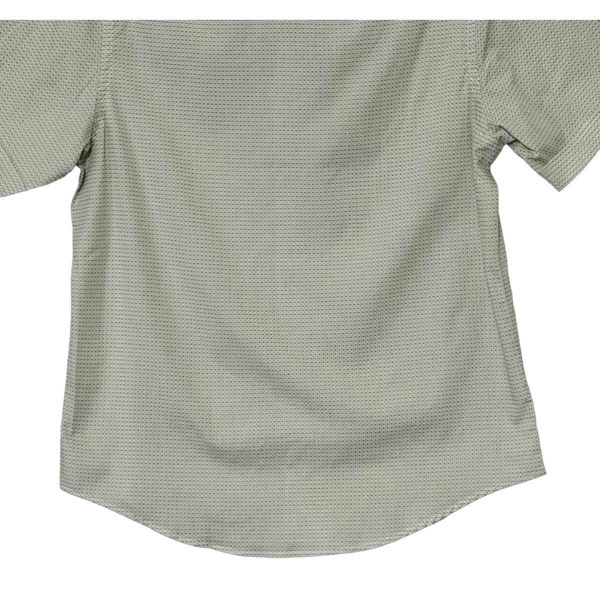Quieti Casual Shirt Men's Large Short Sleeve Button-Down Cotton Green Check