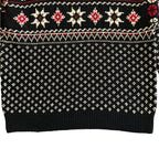 Polo Ralph Lauren Men's Large Snowflake Cotton Cashmere Sweater Black