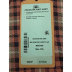Faherty Coastline Knit Shirt Men's XXL Long Slv Supima Cotton Stretch Plaid