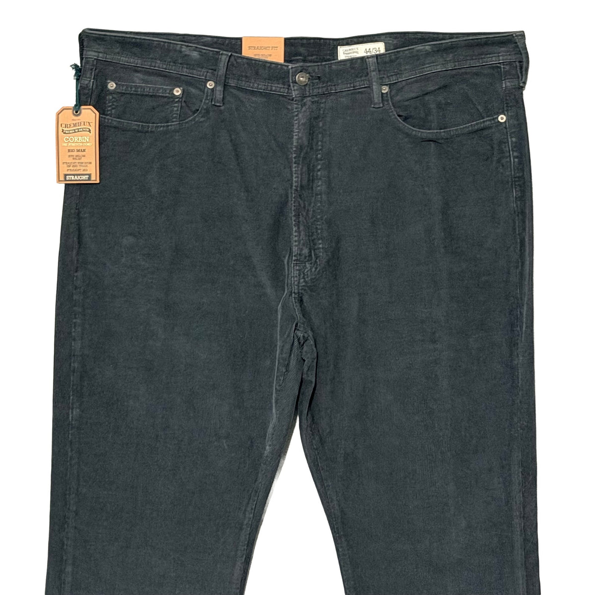 Daniel Cremieux Corduroy Pants Men's 44"x34" Straight Fit Stretch Charcoal