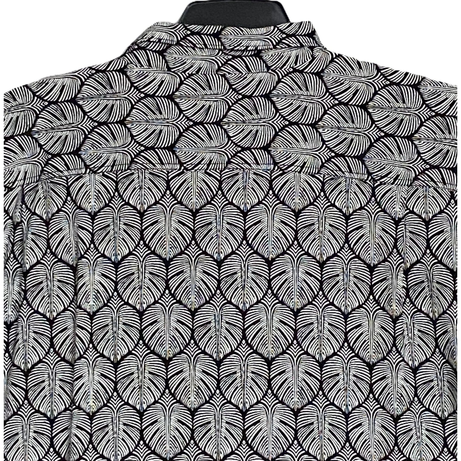 Tommy Bahama Shirt "The Veracruz Cay" Men's 3XLT Big & Tall Short Slv Black NEW