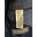 Michael Kors Men's 44R Classic Fit Sport Coat Stretch Blue Rust